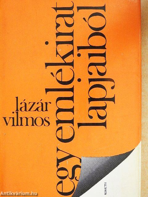 Egy emlékirat lapjaiból