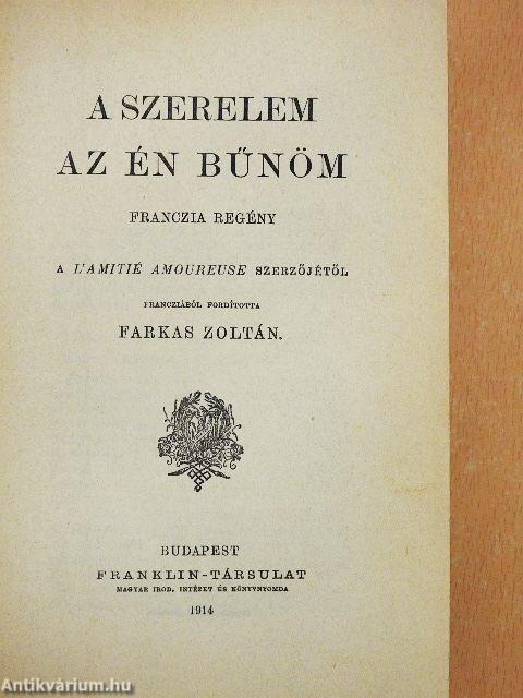 A szerelem az én bűnöm