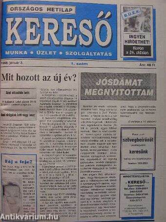 Új Álláskereső 1998. január-december