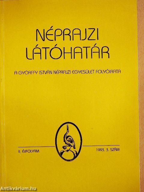 Néprajzi látóhatár 1993/3.