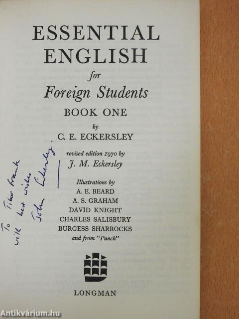 Essential English for Foreign Students 1. - Student's Book (dedikált példány)