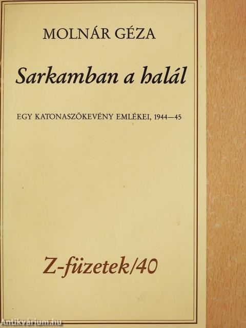 Sarkamban a halál (aláírt, számozott példány)