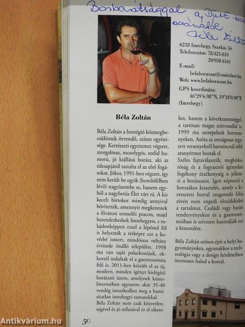 Meglelé borát - Duna Borrégió (többszörösen aláírt és dedikált példány)