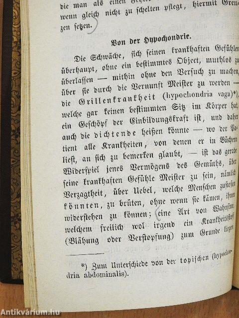 Von der Macht des Gemüths, durch den bloßen Vorsatz seiner krankhaften Gefühle Meister zu sein (gótbetűs)