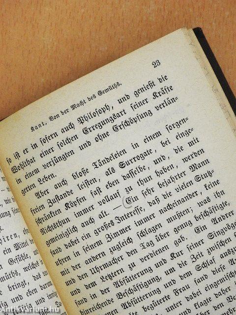 Von der Macht des Gemüths, durch den bloßen Vorsatz seiner krankhaften Gefühle Meister zu sein (gótbetűs)