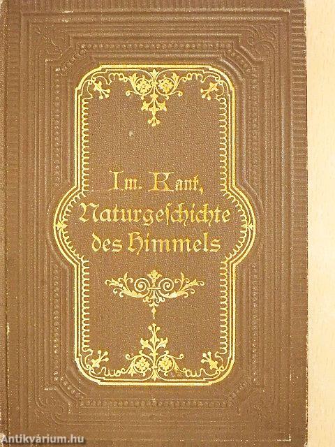 Allgemeine Naturgeschichte und Theorie des Himmels (gótbetűs)