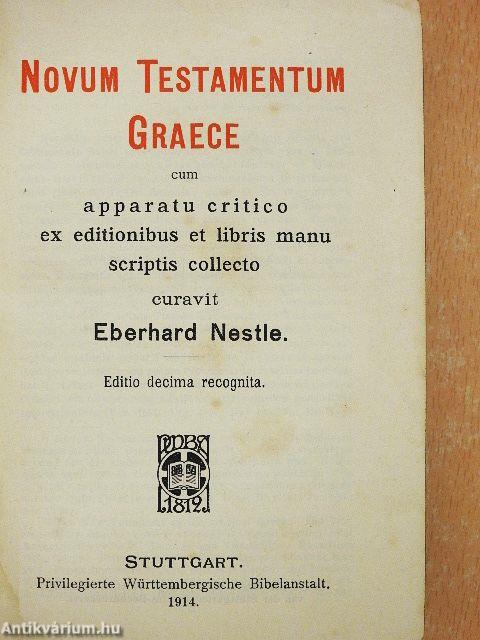 Novum Testamentum Graece