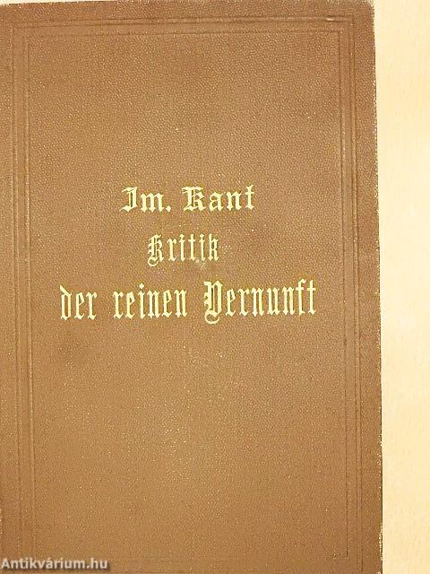 Kritik der reinen Vernunft (gótbetűs)