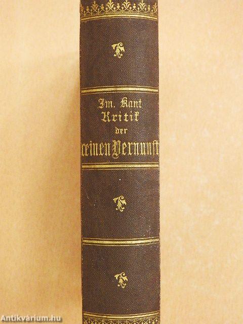 Kritik der reinen Vernunft (gótbetűs)