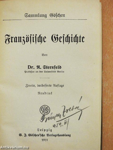 Französische Geschichte (gótbetűs)
