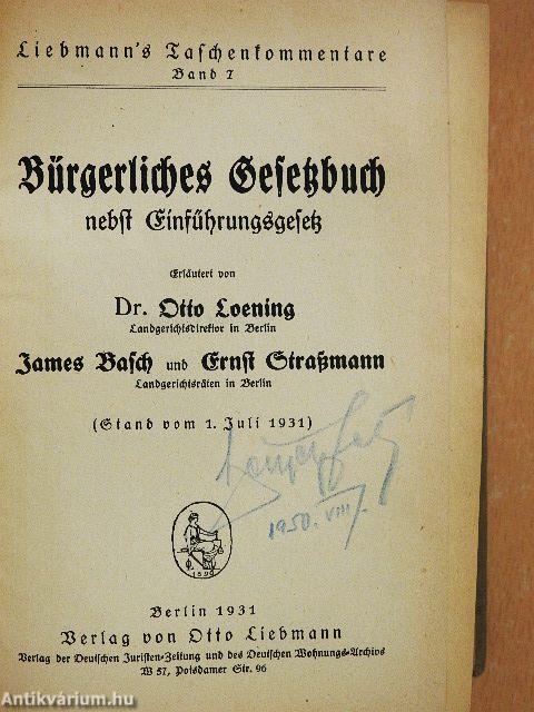 Bürgerliches Gesetzbuch (gótbetűs)