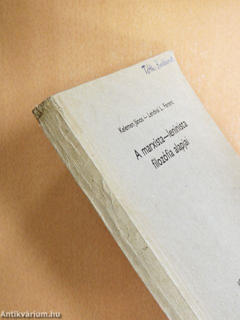 A marxista-leninista filozófia alapjai