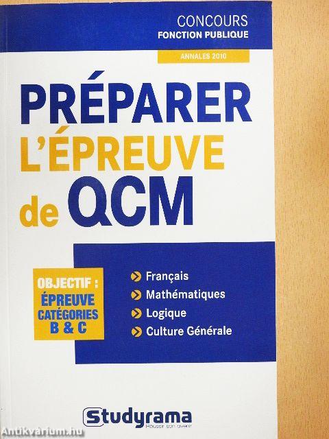 Préparer l'Épreuve de QCM