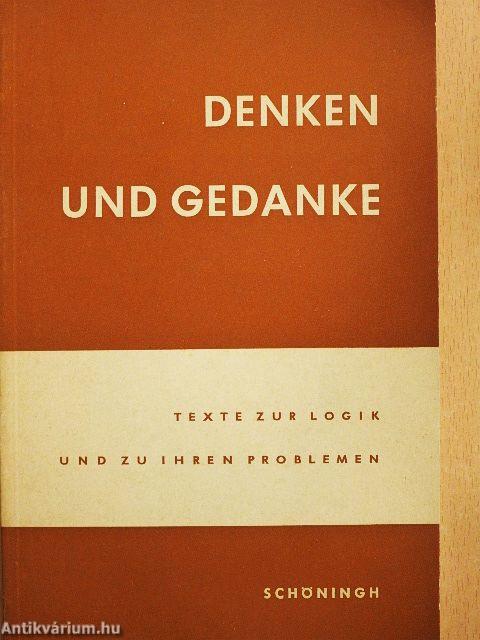 Denken und Gedanke