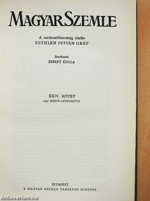 Magyar Szemle 1935. május-augusztus
