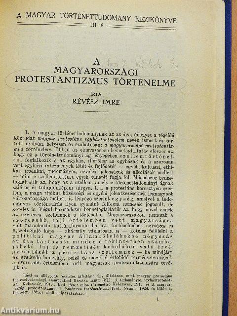 A magyarországi protestantizmus történelme