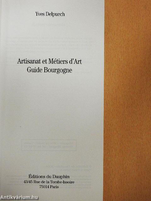 Artisanat et Métiers d'Art Guide Bourgogne