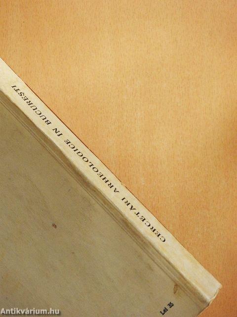 Cercetari Arheologice in Bucuresti