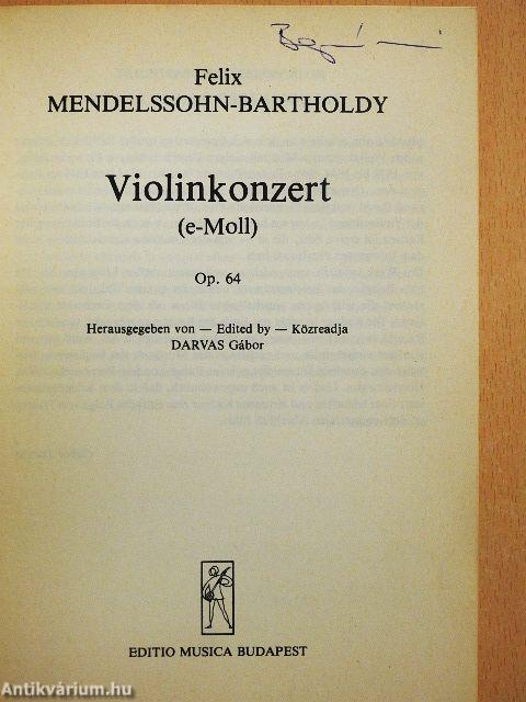 Violinkonzert e-Moll