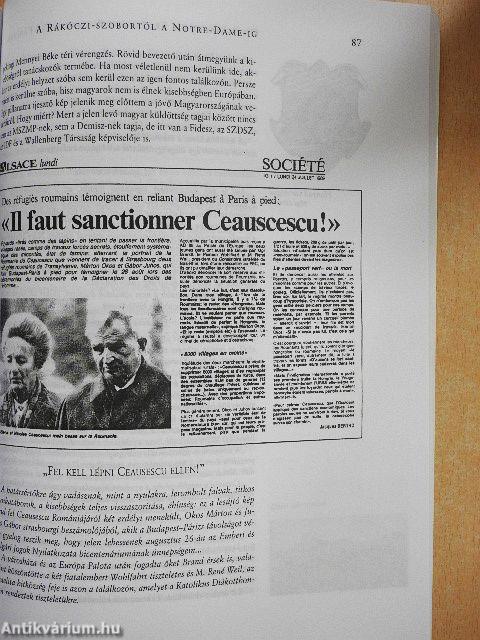 Erdélyért Budapesttől Párizsig