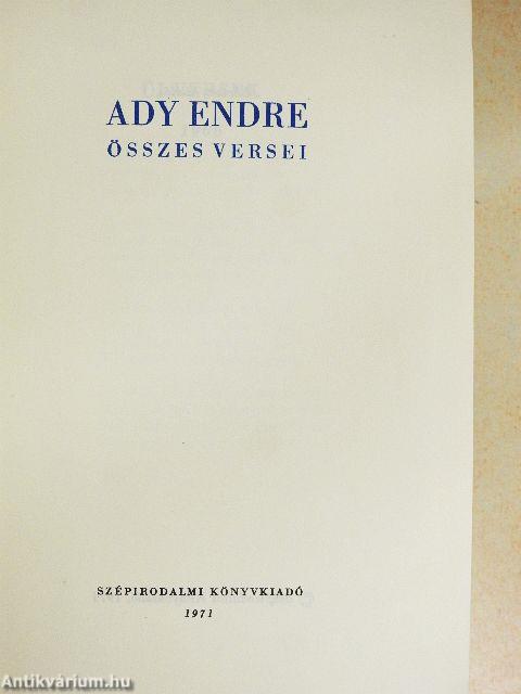 Ady Endre összes versei I-II.