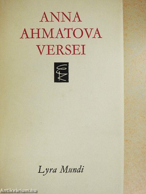 Anna Ahmatova versei