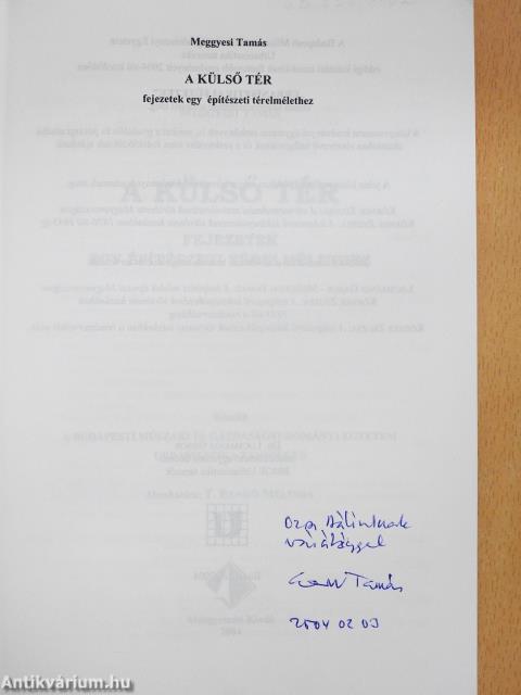 A külső tér (dedikált példány)