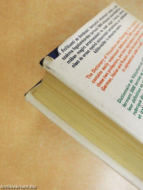 Szőlészeti és borászati hatnyelvű értelmező szótár