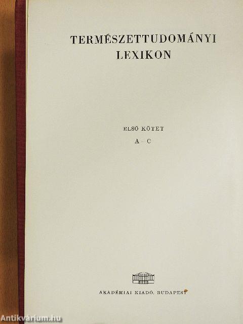Természettudományi lexikon 1-7.
