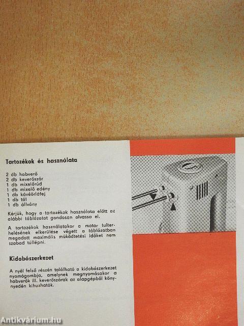 Használati utasítás az RG-28 típusú konyhagéphez