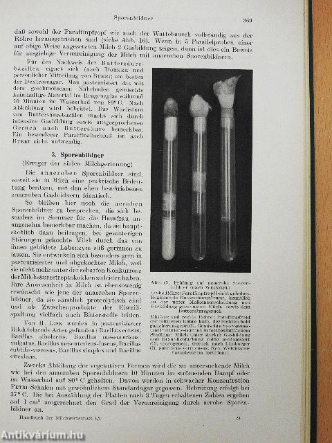 Handbuch der milchwirtschaft I/1-2.