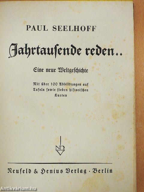 Jahrtausende reden.. (gótbetűs)