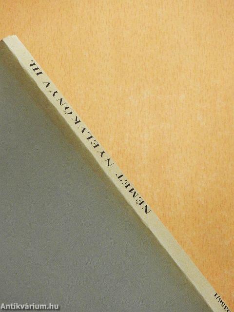 Német nyelvkönyv III.