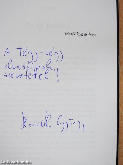 Estvér (dedikált példány)