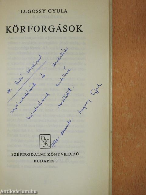 Körforgások (dedikált példány)