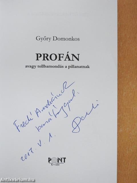 Profán (dedikált példány)