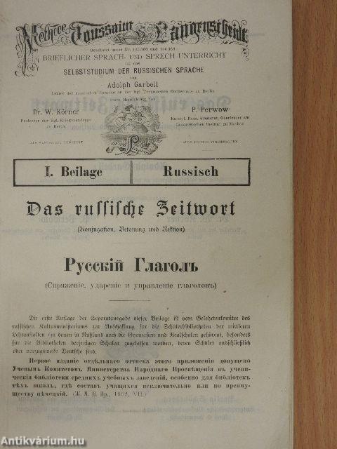 Original-Methode Toussaint-Langenscheidt - Russisch Kursus I-II.(gótbetűs)