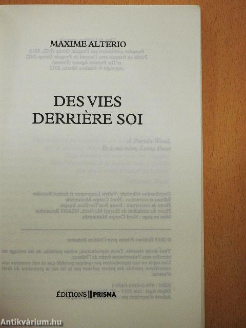 Des vies derriére soi