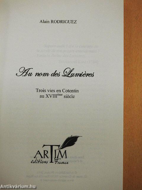 Au nom des Lumiéres