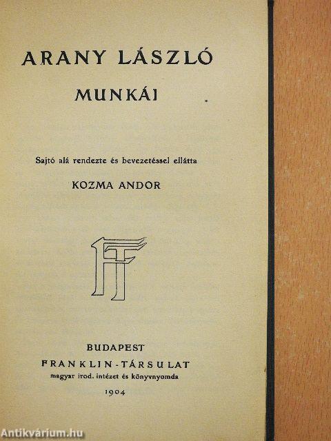 Arany László munkái
