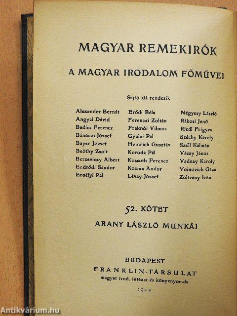 Arany László munkái