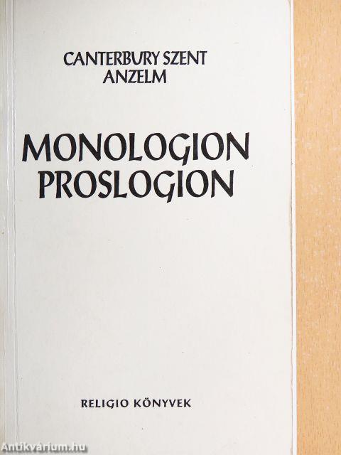Monologion proslogion