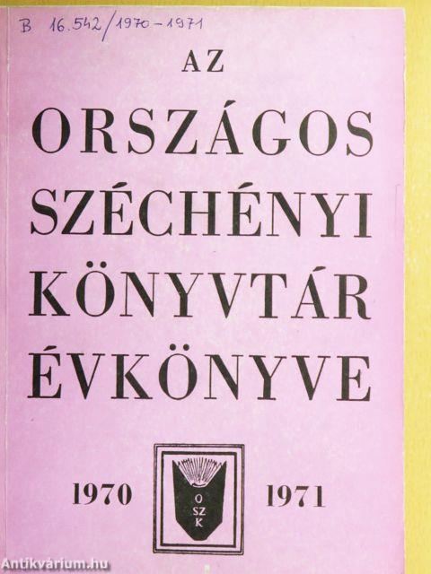 Az Országos Széchényi Könyvtár Évkönyve 1970-1971
