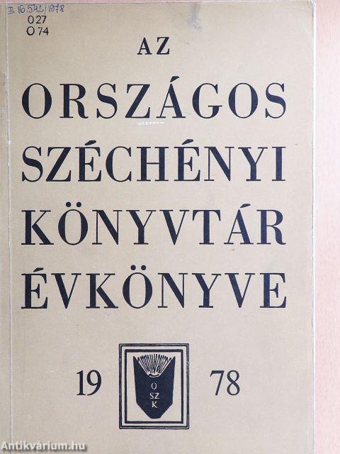 Az Országos Széchényi Könyvtár Évkönyve 1978