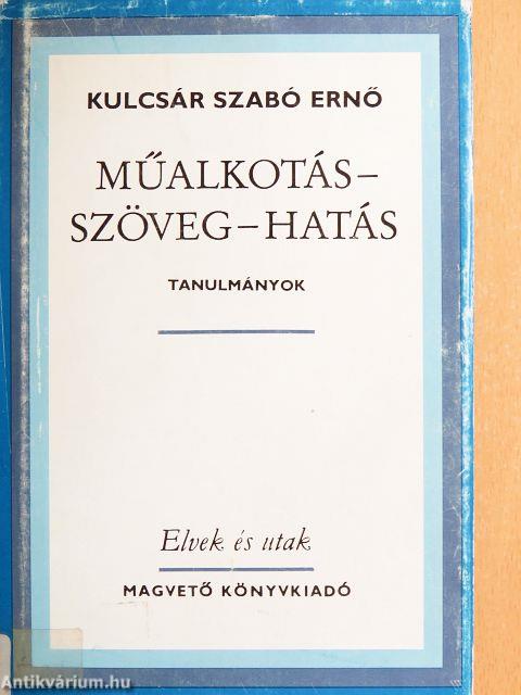 Műalkotás-szöveg-hatás