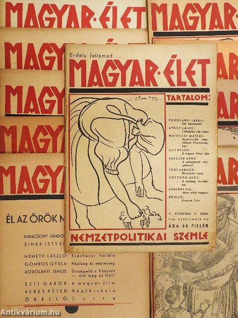 Magyar Élet 1940, 1942-1944. (vegyes számok) (10 db)