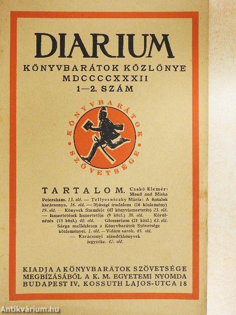 Diarium 1932/1-8.