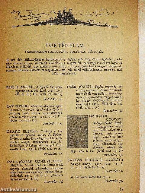 A Magyar Könyvbarátok Könyvtára 1943