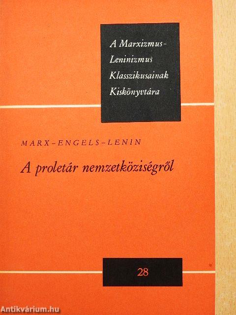 A proletár nemzetköziségről