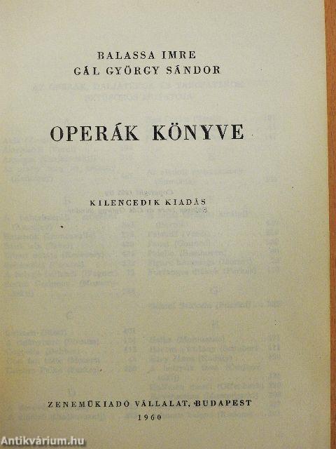 Operák könyve